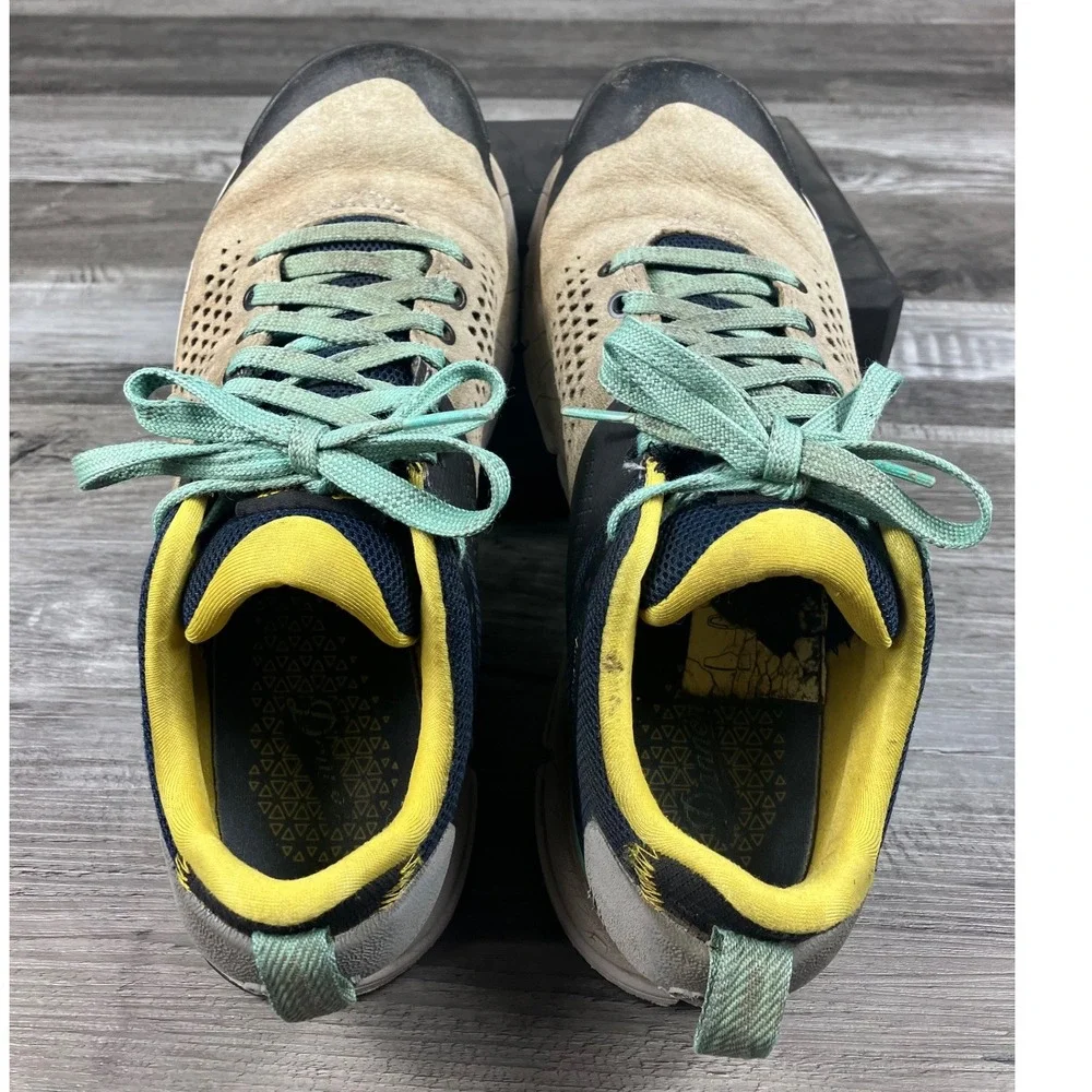 Danner Trail 2650 Women 8 Hiking Shoes Gray Blue Yellow 61283 Vibram